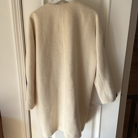 The Fischer project alpaca wool blend Elegant Cream Women's Coat - Picture 7 of 9